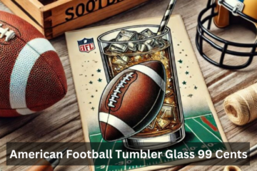 American Football Tumbler Glass 99 Cents